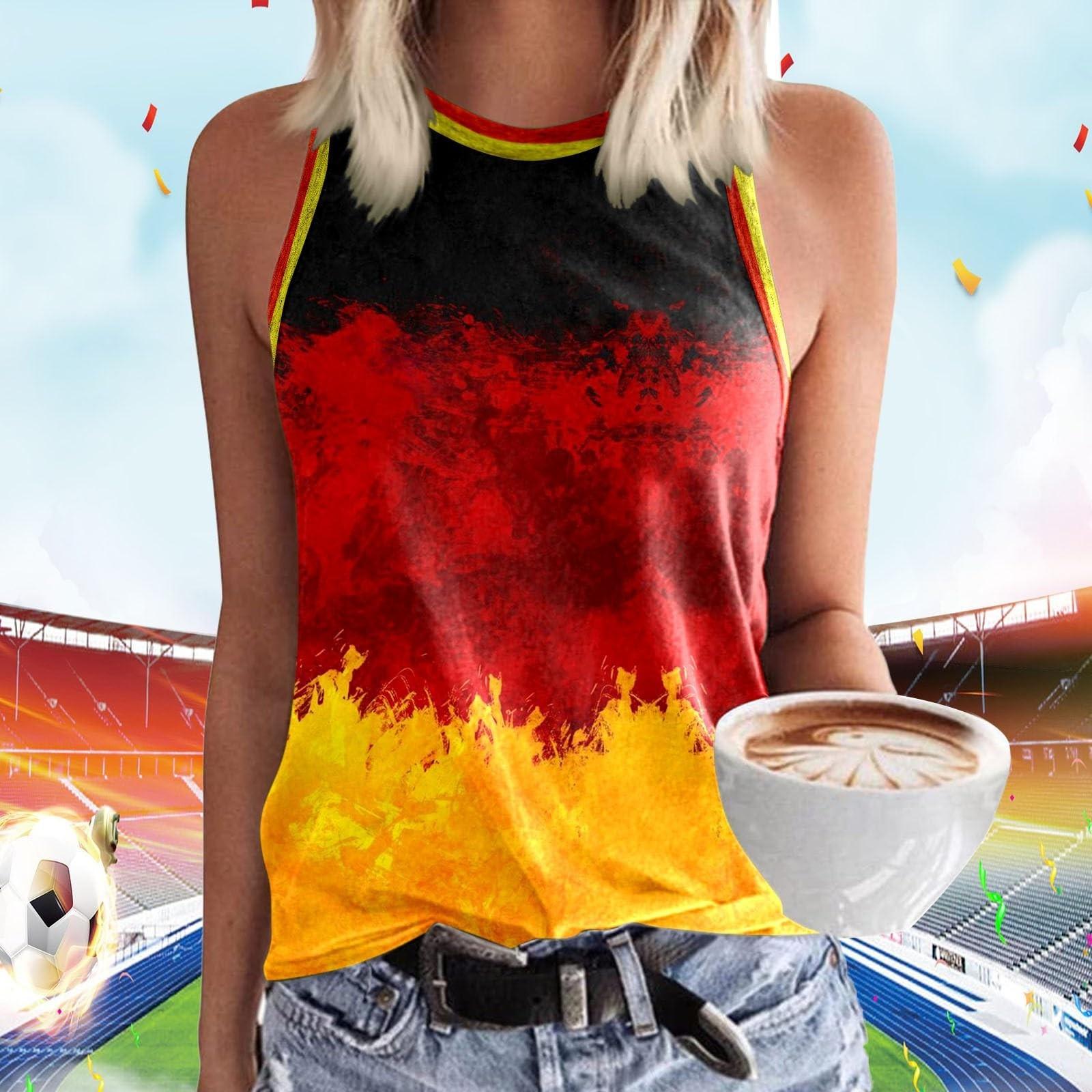 

Женская летняя немецкая печатная жилетка-рубашка, женская свободная повседневная жилетка Non-Stop XL красный