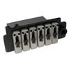 Wilkinson WVS50IIK String Pitch Tremolo Unit Bridge with Steel Block for Strat Electric Guitars Chrome 10.5mm Two-Point (USA/Mexico/Japan/Korea),