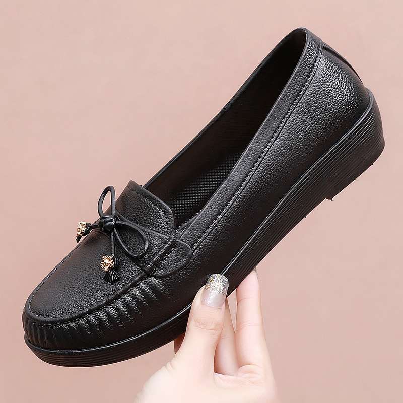 New rain shoes, waterproof and non-slip work sandals for women's outer wear, four-season shoes, integrated labor insurance, rainproof flat-heeled pl