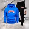 Casual sports suit, youth new spring and autumn trend versatile hooded sweater sweatpants two-piece set