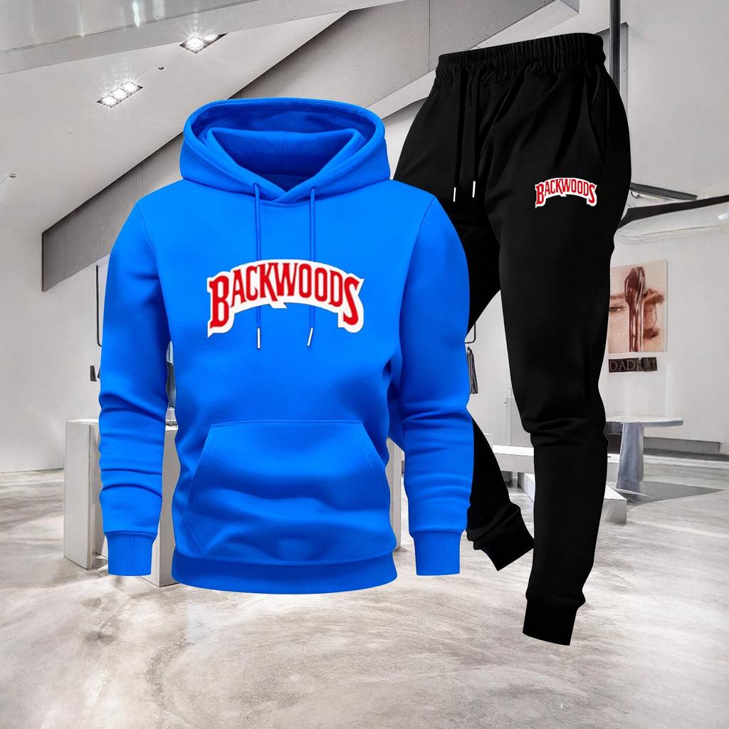 Casual sports suit, youth new spring and autumn trend versatile hooded sweater sweatpants two-piece set