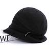 100% Australian wool stacking hat autumn and winter warm bucket hat Yang Chaoyue cold hat big head circumference shows small face