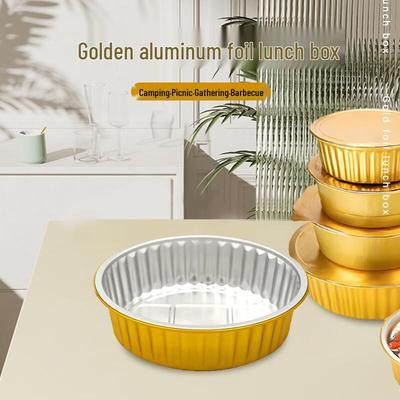 Einweg Runde Aluminiumfolien Lebensmittelbehälter