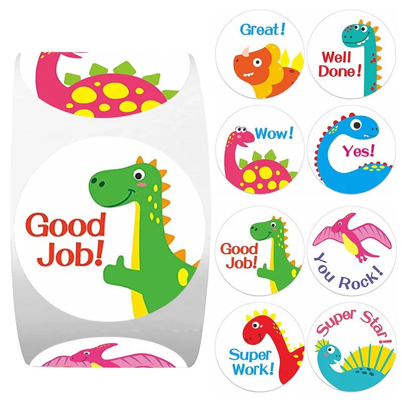 

500PC 1inch Round Cute Ocean Animal Children Sticker Label Scrapbooking Kids Stickers Tag Gift Sealing Label Decoration
