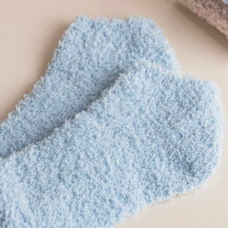 Monfoot Mens Ankle Sleep Socks Blue