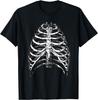 Skeleton Rib Cage Novelty Halloween Costume Human Anatomy T-Shirt