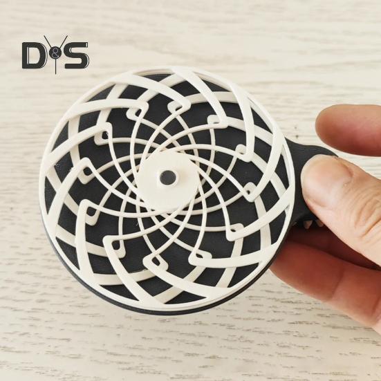 Stress Relief Spiral Toy 3D Printed Toy Pocket Size Fidget Toy Relaxation Rotating Wheel Concentration Enhancing Toy