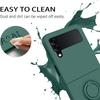 Custodia con staffa per cinturino da polso con cordino di lusso per Samsung Galaxy Z Flip 3 4 flip Zflip 4 3 Flip4 Supporto per anello magnetico Cover in puro colore