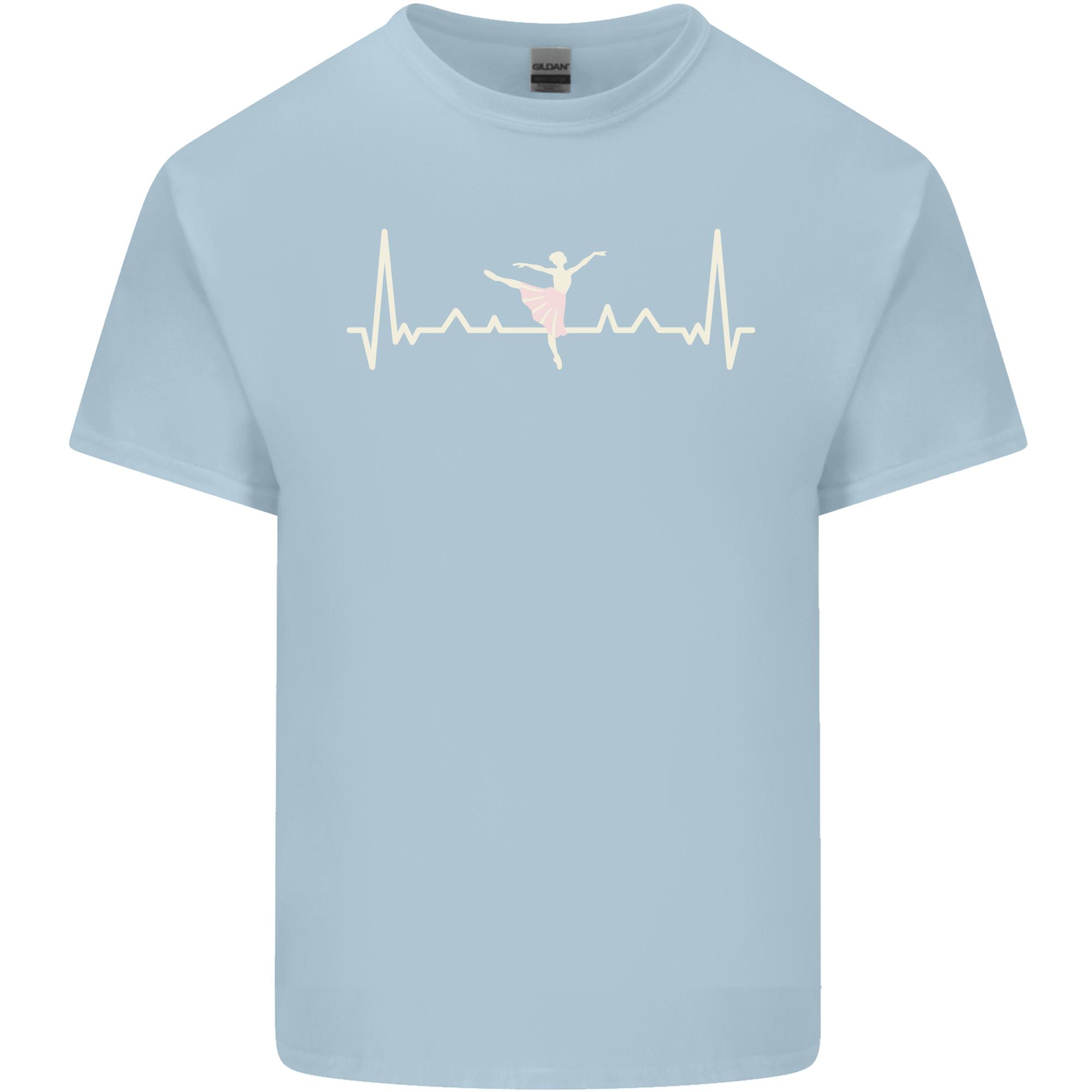 Ballerina Dancer ECG Dancing Ballet Pulse Unisexs Light Cotton TShirt S