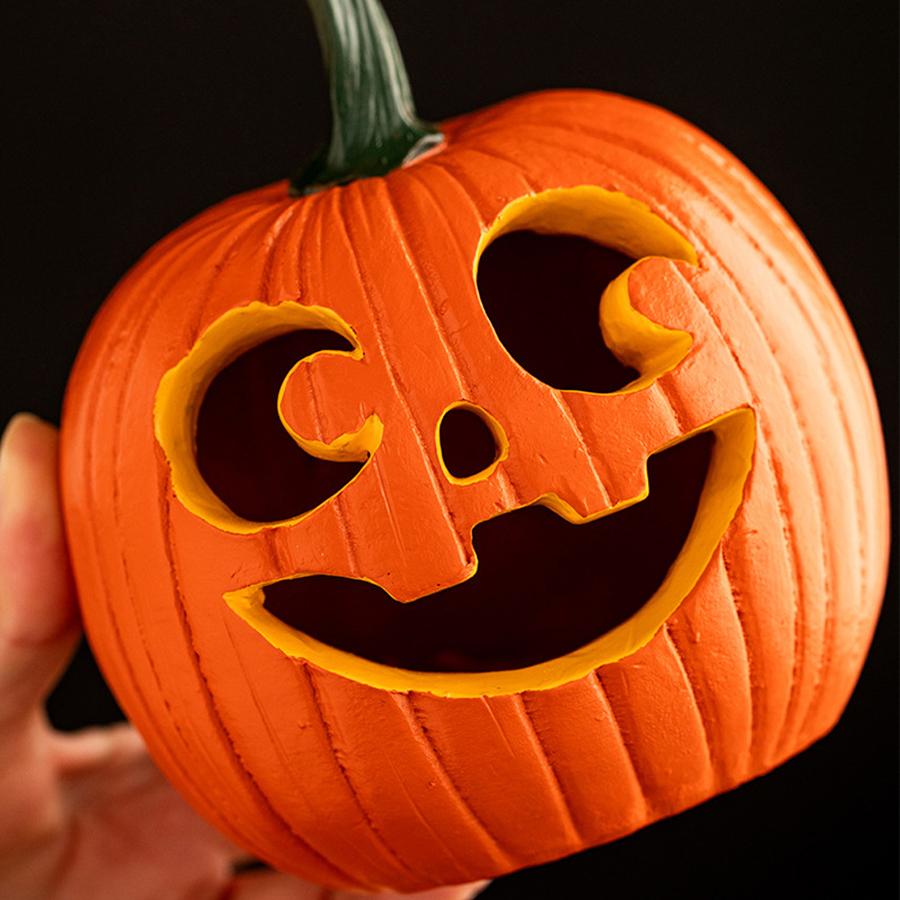 Multiple Colors Funny Halloween Decor Ornament Prop Pumpkin Lovely Desk Statues Sculpture Home Christmas Party Figurines Toys