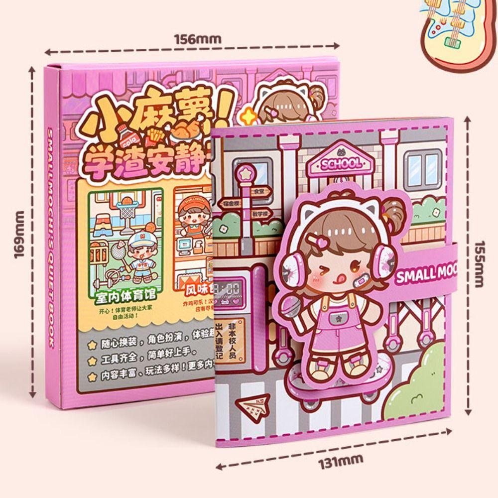 Sticker Book Telado Busy Book Paper DIY Scene Material Sticker Handmade Quiet book  Girls
