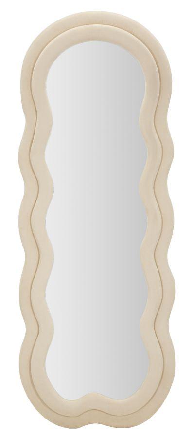 Wall Mirror Miki Cream Velvet Cm 60X4X160