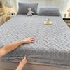 Flannel Sheets Fashion Solid Color Jacquard Comfortable Soft Elastic Bedspread Coral Fleece Fluffy Fitted Bed Sheets for Bed