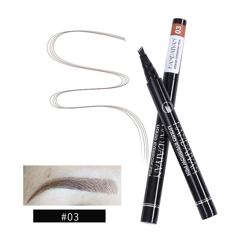 4 Point Eyebrow Pencil Waterproof Liquid Eyebrow Pen Makeup Long Lasting Cosmetic Microblading Brow Pen Tattoo Cosmetics
