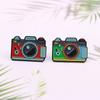 Women Kids Enamel Metal Photography Digital Camera Accessories Jewelry Brooches Pins Badges Lapel