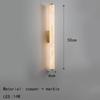 Spanish Marble LED Wall Light Gold Black Copper Indoor Living Room Bedroom Stairs Hotel Sconce 25/30/40/50/60cm Wall Lamp