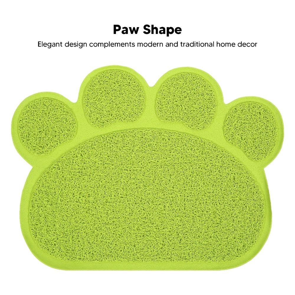 PVC Litter Box Mat Non-Slip Pet Food Placemat Easy To Clean Cat Litter Pad  Indoor Floor