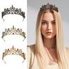 Shiny Princess Tiara Metal Rhinestone Crown Elegant Baroque Crown  Bridal