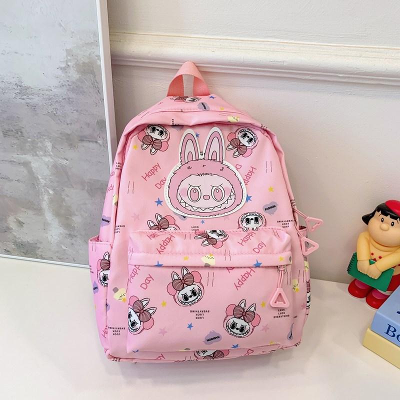 

Детский школьный рюкзак, детсадовские детские аксессуары, рюкзак, мультяшный милый забавный, легкий и милый рюкзак розовый