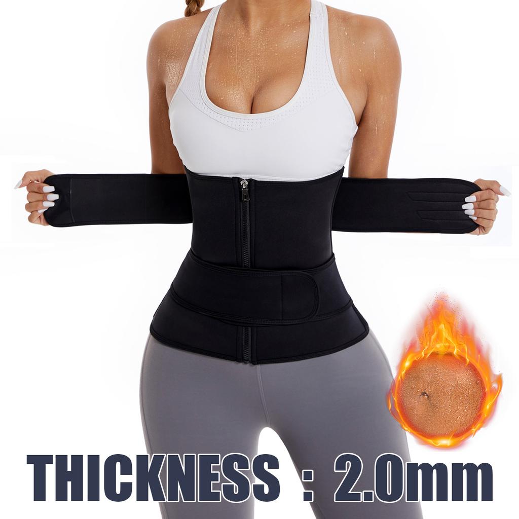 2026 Hot Sale Custom Nylon Zipper Waist Trainer Body Shaper Cincher Corset Slimming Belt Plus Size Women's Waist Trimmers