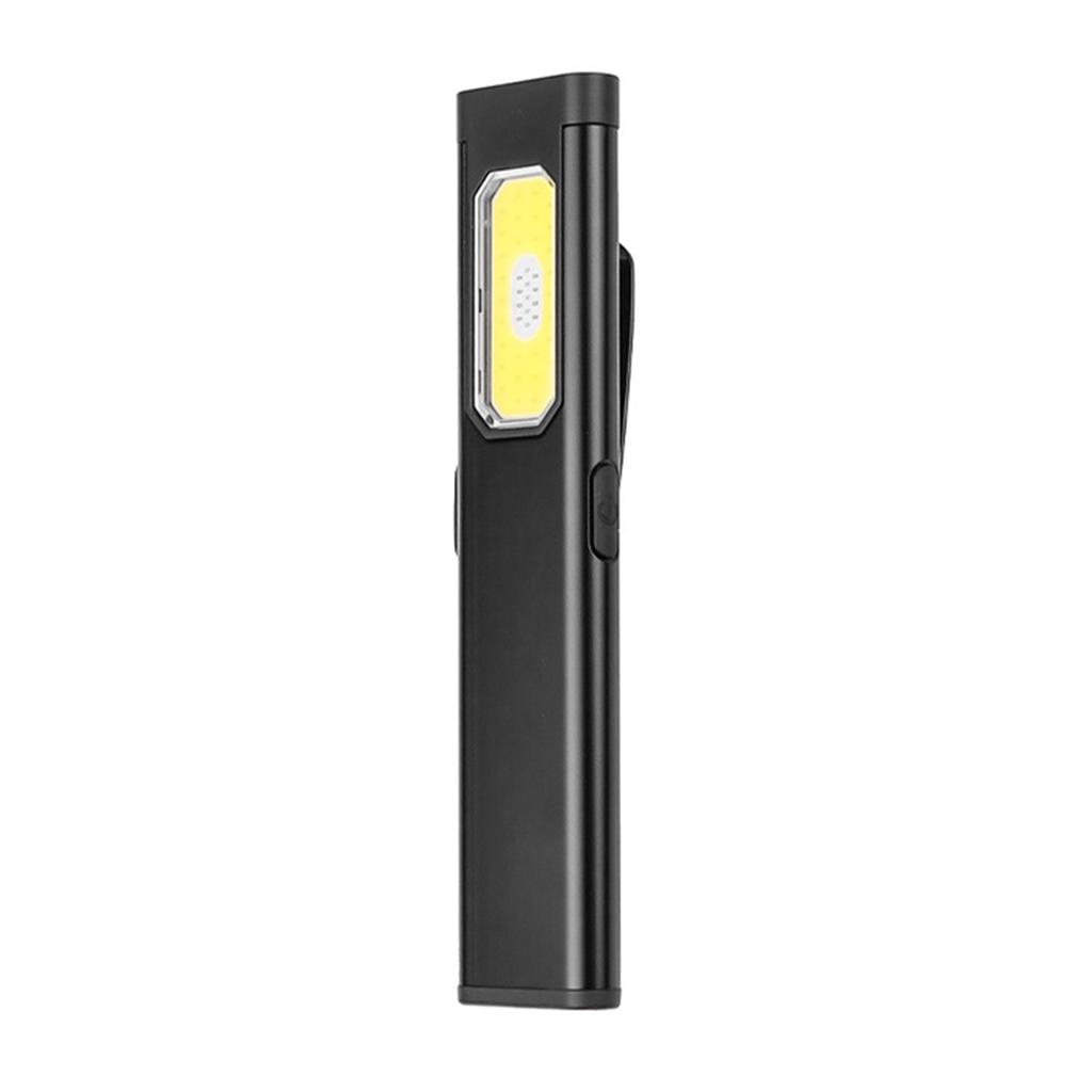 LED EDC Flat Flashlight With Clip and Magnet Pocket Lantern Flood Work Light 3 Modes for Mechanics Automotive Camping Emergency