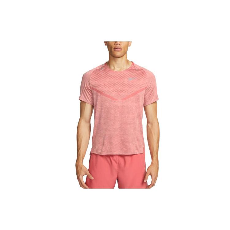 Nike T Shirts Men's Stardust Red Crew Neck Moderate Straight Fit DM4753-655