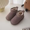 Children Boots Girl's  Chic Geniune Leather Princess Short Boots Boy's Warm Plush Winter Snow Boots Size 21-40
