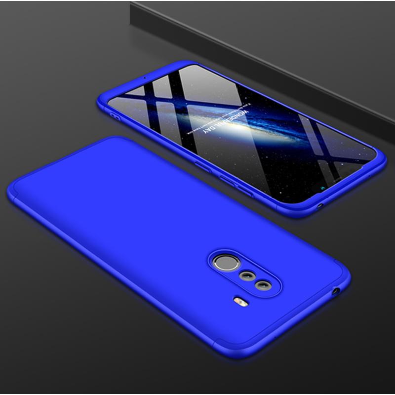 Per XIAOMI Pocophone F1 Cover Posteriore Ultra Sottile in PC Antiscivolo Antiurto Custodia Protettiva Integrale a 360 Gradi