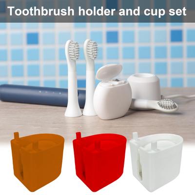 Electric Toothbrush Holder Wall Mount Shroud Strong Load-bearing Simple Installation Toothbrush Wall-Mounted Storage Organizer for Bathroom