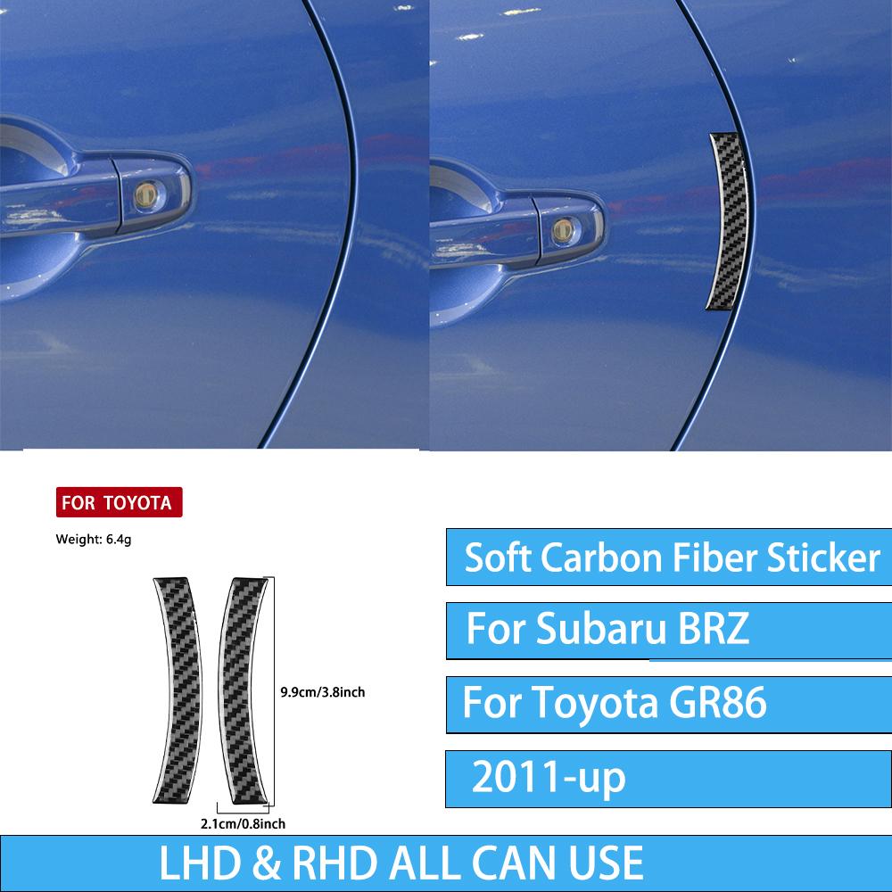 For Subaru BRZ/ For Toyota GR86 -up Carbon Fiber Decal Car Center Console Shift Panel Interior Decorative Stickers