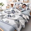 KDJEIKZ  Double-sided Simple Summer Quilt Children Adult Microfiber Air Conditioning Quilt Core Picnic Travel Cover Blanket