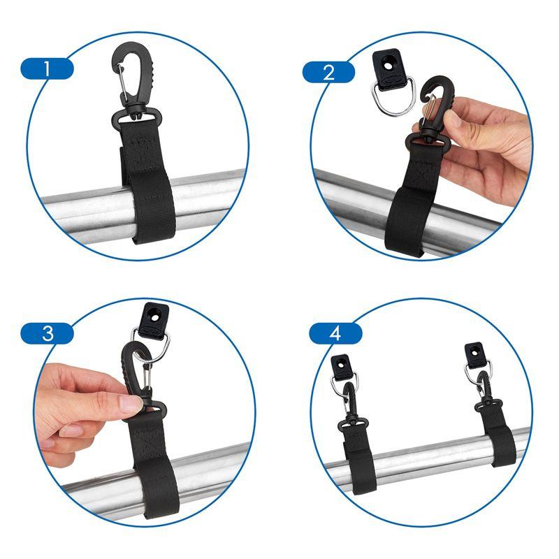6Pcs Boat Paddle Clip Kayak Paddle Fixed Kayak Paddle Storage Holder Kayak Oar Snap Clip Kayak Boat Paddle Parts