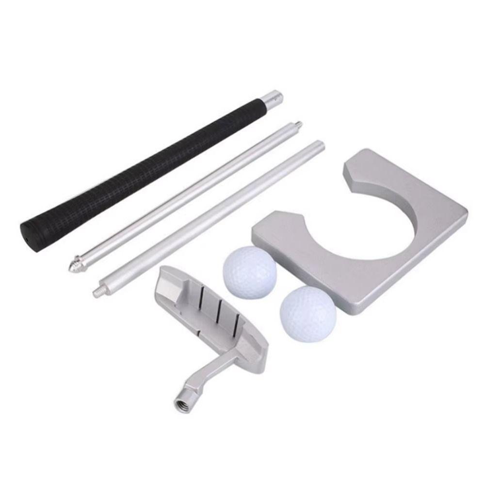 Detachable Putter Golf Putter Set Aluminum Portable Golf Trainer Golf Push Rod Home Putting