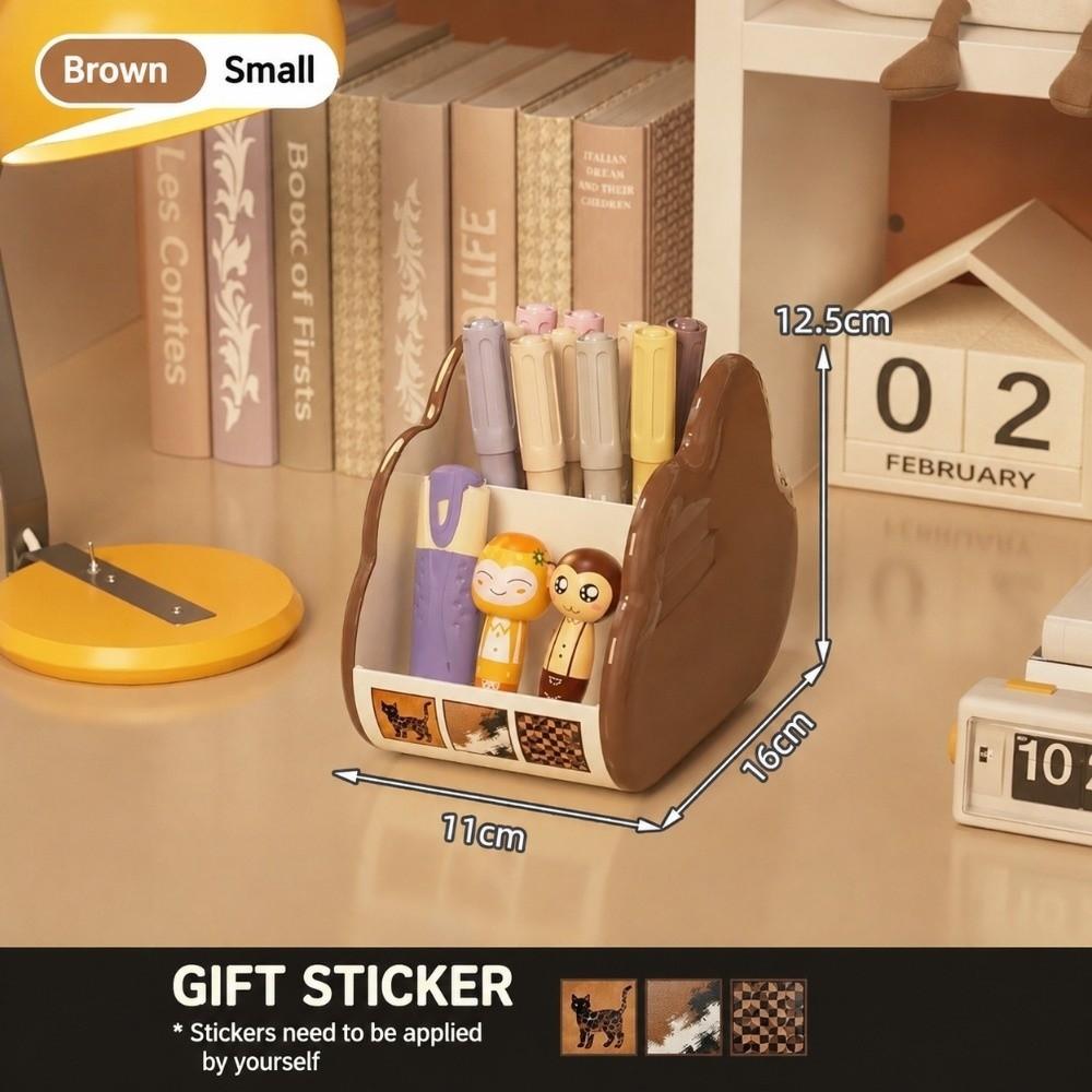 Plastic Desk Organizer Cloud Shape Pen Holder Practical Desktop Storage Box School Office Home
