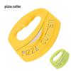 Oeny Half-Round Pizza Rocker Knife with Protective Cover
