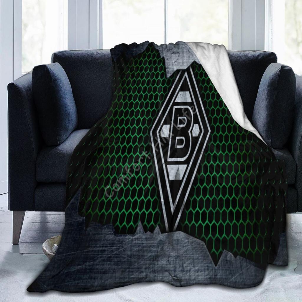 Coperta Stampata Borussia Monchengladbach Morbida Leggera Calda Coperta Plaid in Flanella Casa Letto Divano Ufficio Trapunta Peluche Copriletto