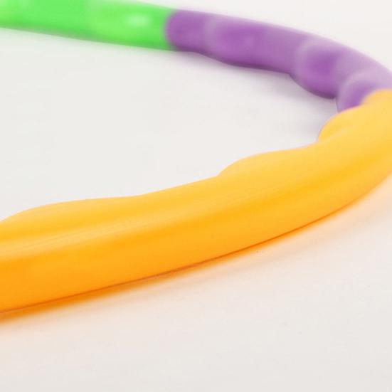 Aro de Hula Fitness de Plástico Colorido Desmontable de 55/65cm Herramienta Deportiva para Niños