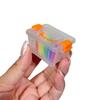 1 Set Mini Dollhouse 8-Color Ultra Light Clay Box Model Doll House Handheld Box Decoration Props Miniature Scene Accessories