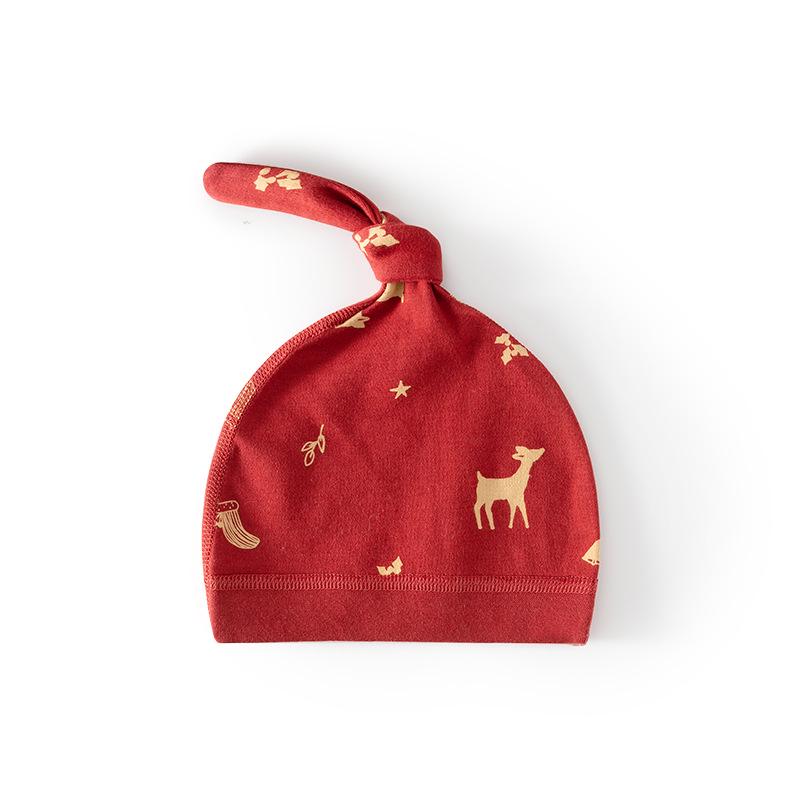 Newborn Baby Pure Cotton Hat for 0-6 Months - Autumn/Winter Fontanelle Protection