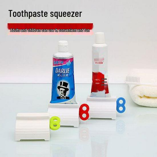 Manual Toothpaste & Cleanser Squeezer – Easy Rotate Clip for Kids & Adults