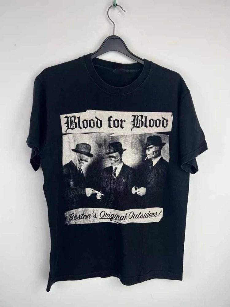 

BLOOD for BLOOD hardcore Album Tee Adult Cotton Shirt Unisex T-Shirt L