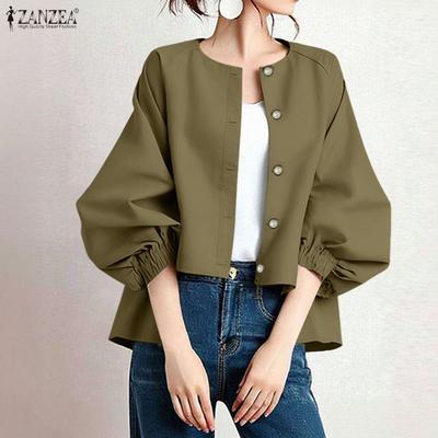 Γυναικεία μπλούζα με στρογγυλή λαιμόκοψη φαρδιά μακρυμάνικη