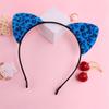 Animal Pattern Cats Ear Headband for Women and Kids Cosplay Hairhoop Music Festival Holiday Party Props Hairband All Age