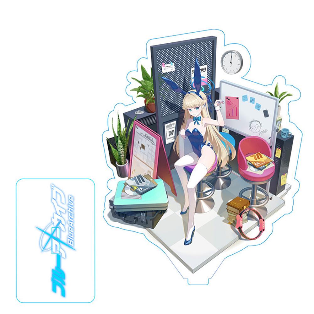 Hot Anime Blue Archive Takanashi Hoshino Cosplay Game Acrylic Action Figure Stand Model Toy Decor Prop Fans Collection Gift