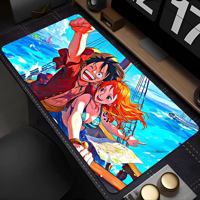 Mouse Pad  One Piece Luffy Gaming Accessories Computer Keyboard Gamer Designed Specifically for Esports Cabinet Mousepad