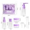 7Pcs Travel Bottle Set Leakproof Refillable Containers For Toiletries Shampoo Conditioner Portable Space-Saving Travelessentials