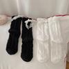 Hohle Neue Damen Socken Spitze Schleife Stapelsocken Einfarbig Liebe Baumwolle Mittelrohr Lolita Damen Socken