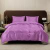 Kuup Satin Surface Duvet Cover Colored Bedding Set Queen Size Quilt Cover High Quality Skin-Friendly Fabric Bedding No Sheet