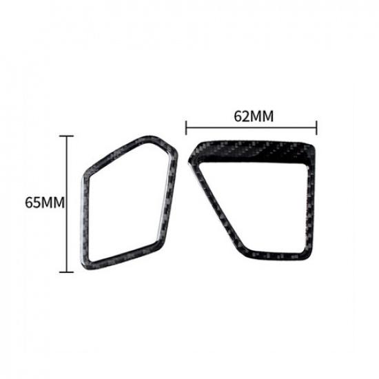 Carbon Fiber Dashboard Air Vent Outlet Frame Cover For BMW 3Series G20 -22