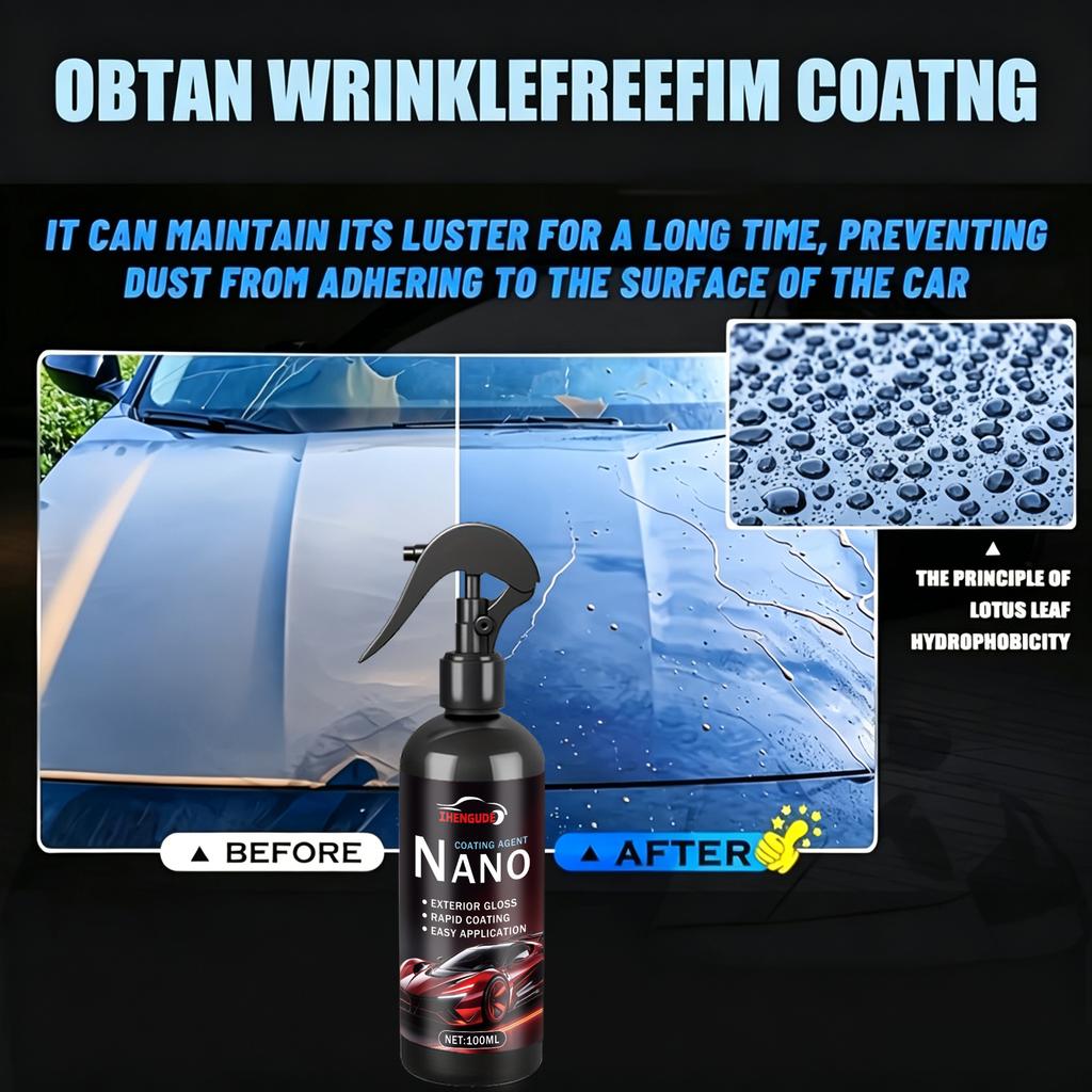 Car Crystal Coating Agent, Advanced Hydrophobic Formula Enhances Shine and Provides Excellent Protection, Easy to Apply and Long-Lasting Weath